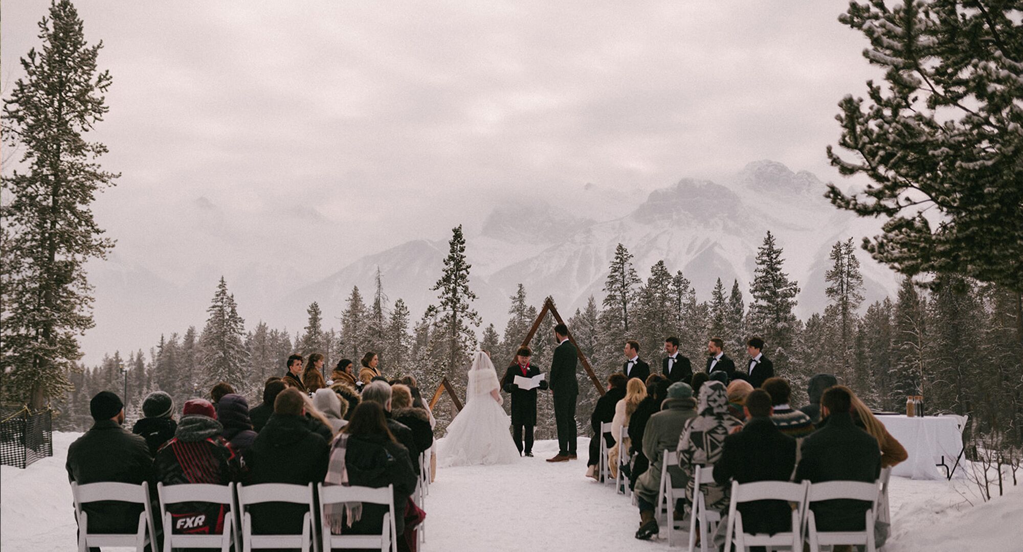 Mountainscape Weddings in Winter